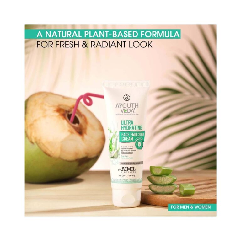 Ayouthveda Ultra Hydrating Face Emulsion Cream (60g) - Ayouthveda