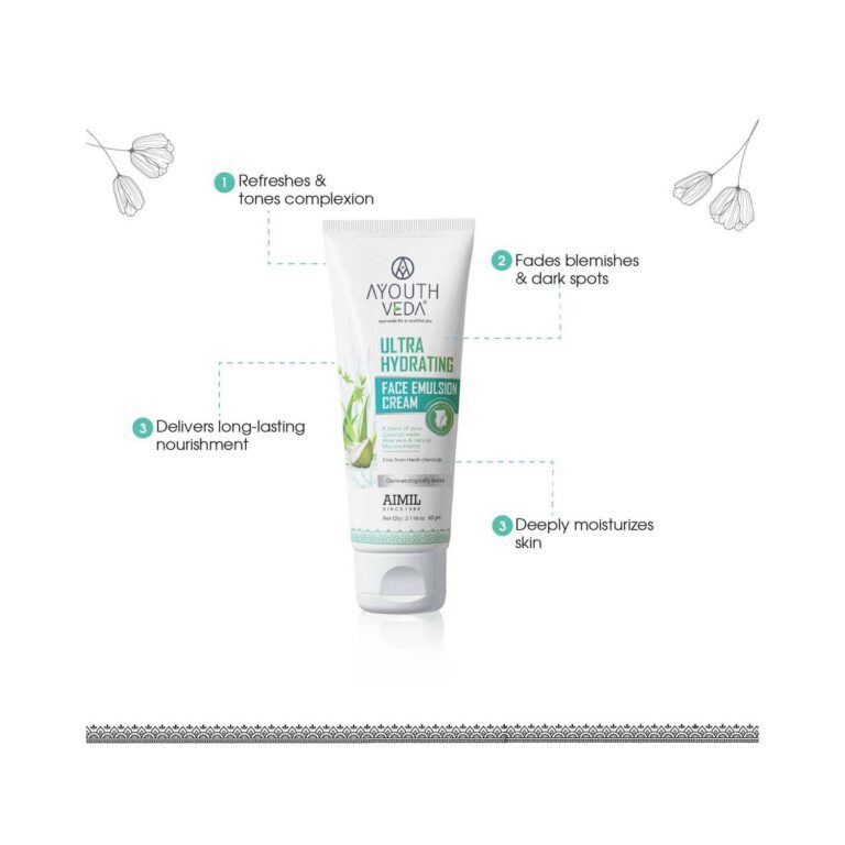 Ayouthveda Ultra Hydrating Face Emulsion Cream (60g) - Ayouthveda
