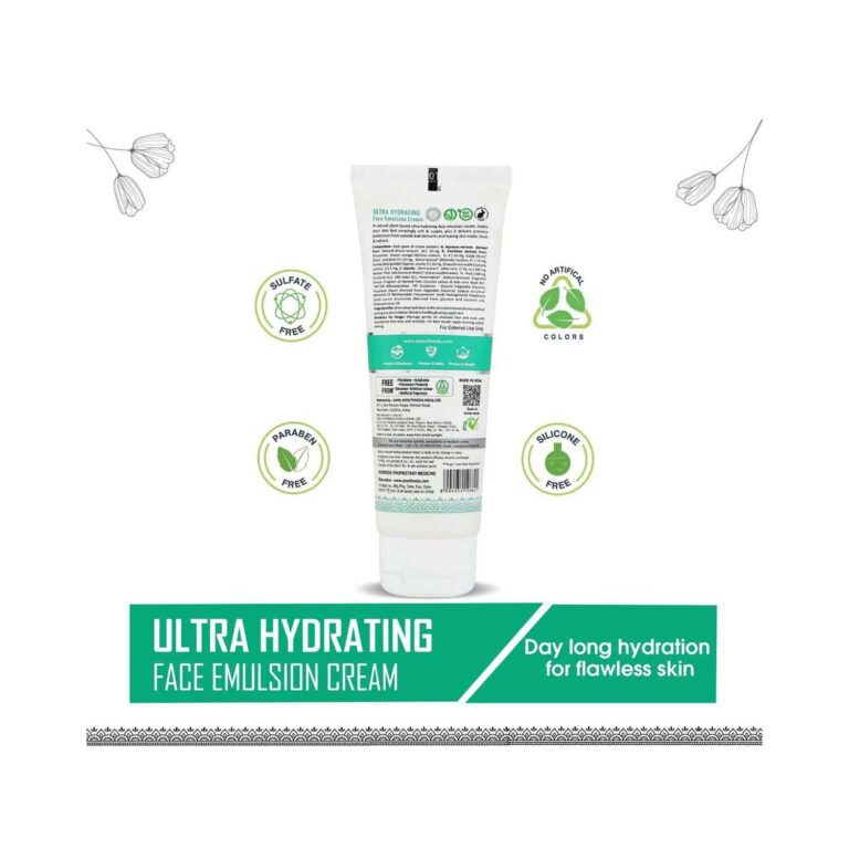 Ayouthveda Ultra Hydrating Face Emulsion Cream (60g) - Ayouthveda