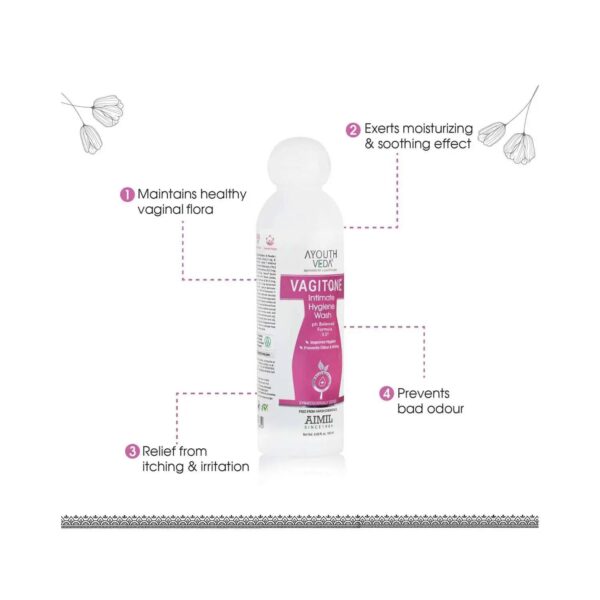 Ayouthveda Vagitone Intimate Hygiene Wash (180ml) - Ayouthveda
