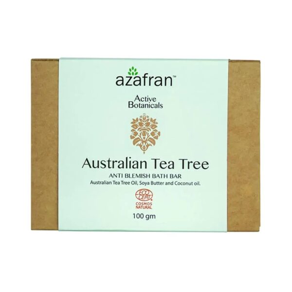 Azafran Active Botanicals Australian Tea Tree Anti-Blemish Bath Bar - (100g) - Azafran Active Botanicals