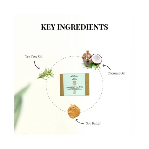 Azafran Active Botanicals Australian Tea Tree Anti-Blemish Bath Bar - (100g) - Azafran Active Botanicals