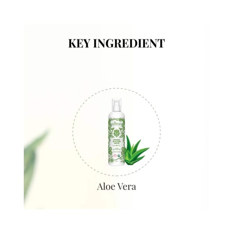 Azafran Actives Organic Aloe Vera Floral Water (200ml) - Azafran Actives