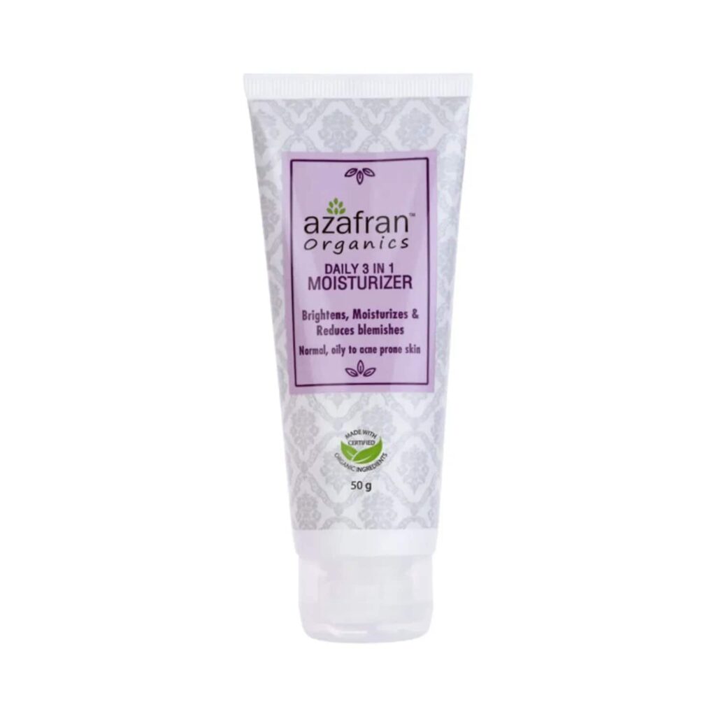 Azafran Organics Daily 3 In 1 Moisturizer (50g) - Azafran Organics