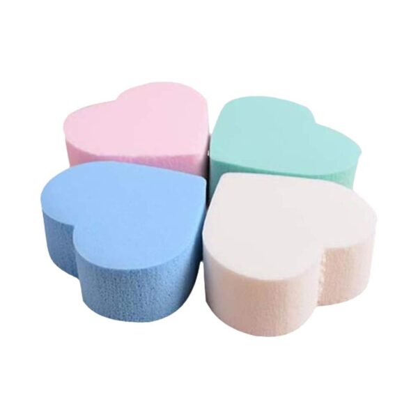 Babila Heart Shape Cleansing Sponge Large SP-V02 (4Pcs) - Babila