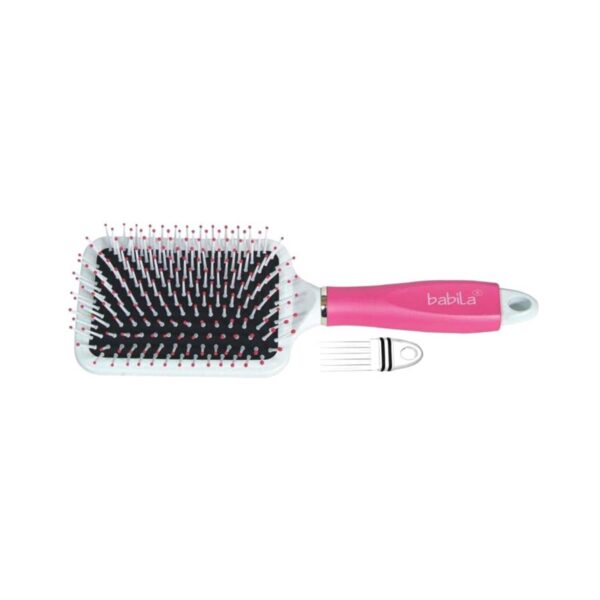 Babila Paddle Hair Brush with Cleaning Comb - Babila
