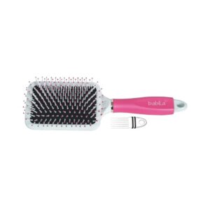 Babila Paddle Hair Brush With Cleaning Comb - Babila
