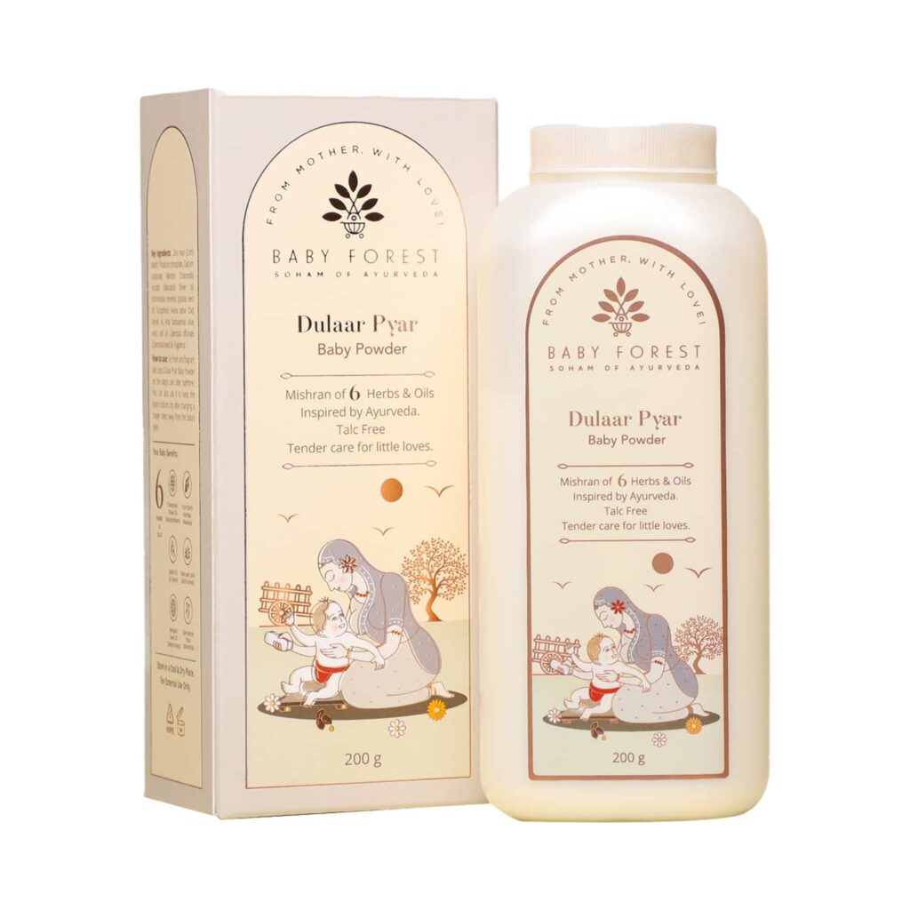 Baby Forest Dulaar Pyar Talc-Free Baby Powder (200 g) - Baby Forest