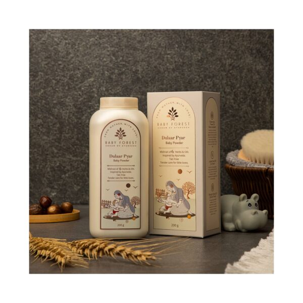 Baby Forest Dulaar Pyar Talc-Free Baby Powder (200 g) - Baby Forest