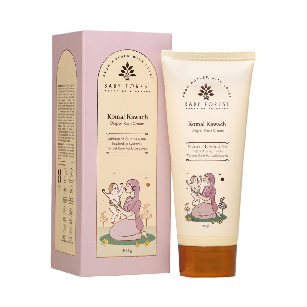 Baby Forest Komal Kawach Baby Rash Healing Cream (100 g) - Baby Forest