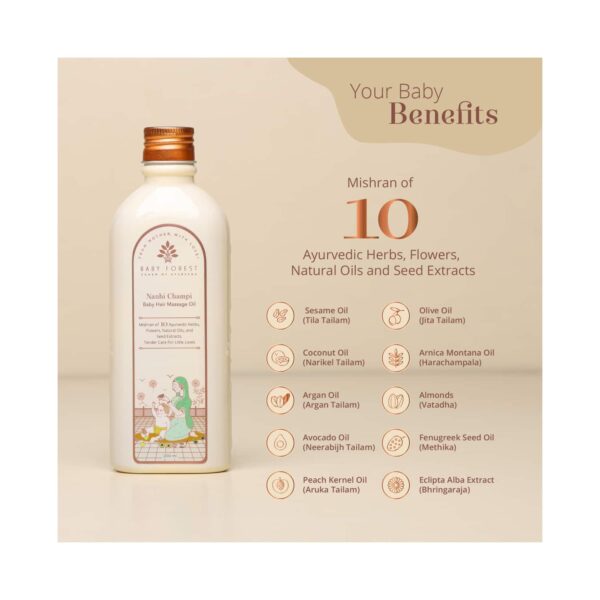 Baby Forest Nanhi Champi Baby Hair Massage Oil (200 ml) - Baby Forest
