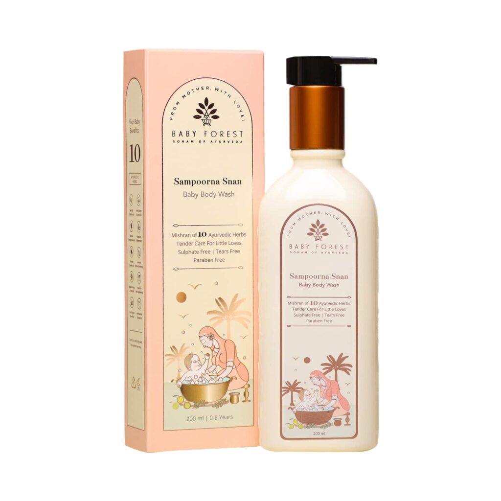 Baby Forest Sampoorna Snan Baby Body Wash (200 ml) - Baby Forest