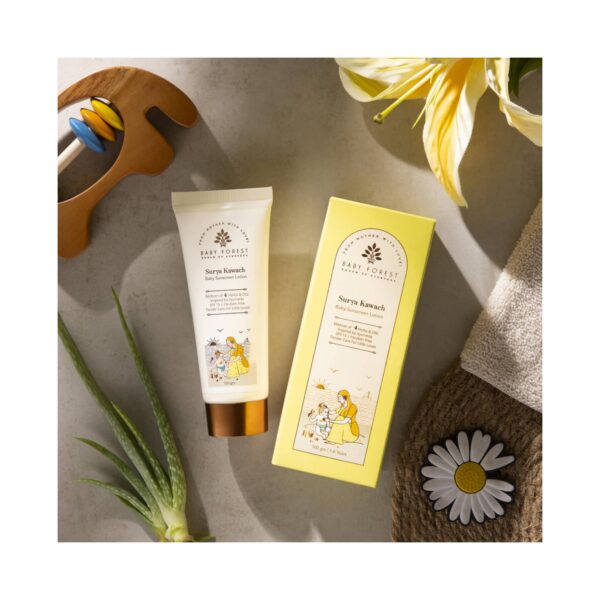 Baby Forest Surya Kawach SPF30 Baby Sunscreen Lotion (100 g) - Baby Forest