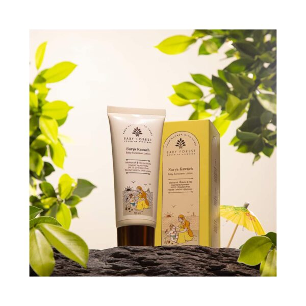 Baby Forest Surya Kawach SPF30 Baby Sunscreen Lotion (100 g) - Baby Forest