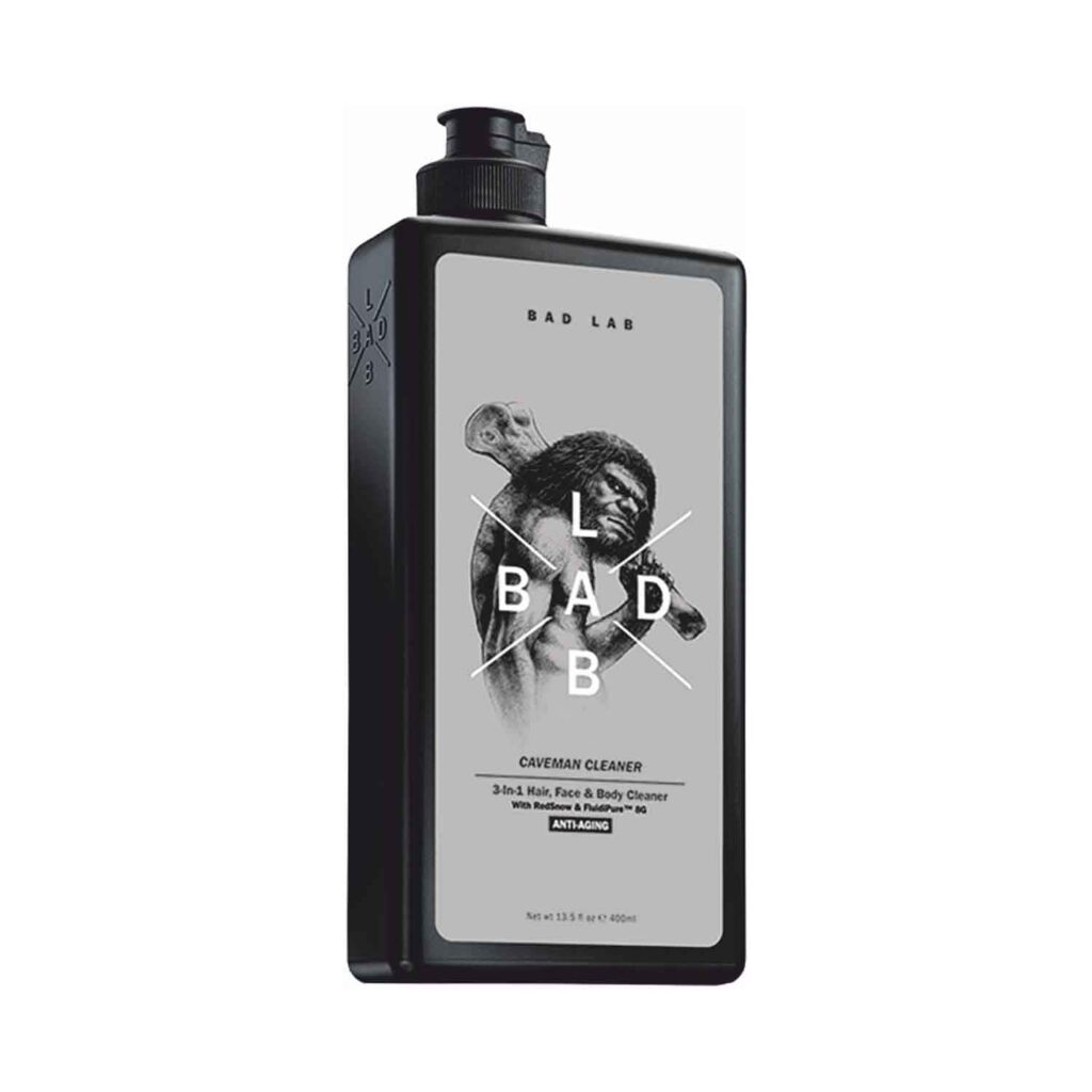 Bad Lab Caveman 3-In-1 Anti Aging Hair, Face And Body Cleaner (400ml) - Bad Lab