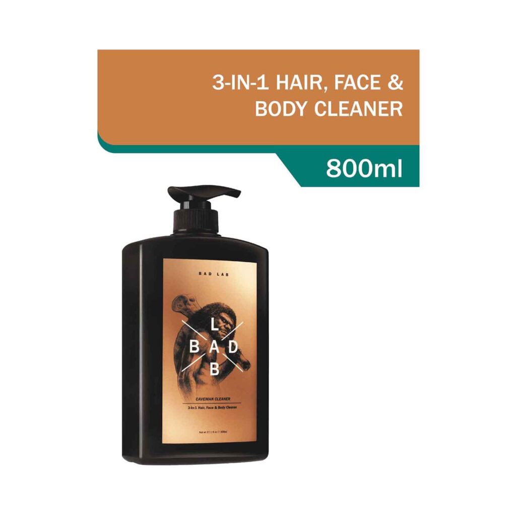 Bad Lab Caveman 3-In-1 Hair, Face And Body Cleaner (800ml) - Bad Lab