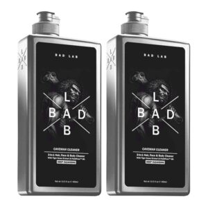 Bad Lab Caveman Cleaner 3-In-1 Hair, Face, Body Cleaner Deep Cleansing (400 ml) (Pack Of 2) - Bad Lab