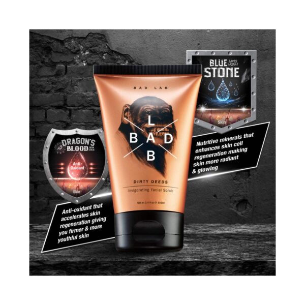Bad Lab Dirty Deeds Invigorating Facial Scrub (100ml) - Bad Lab