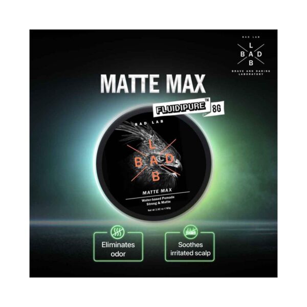 Bad Lab Matte Max Strong & Matte Water-Based Pomade (40g) - Bad Lab