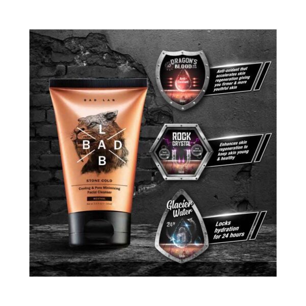 Bad Lab Stone Cold Cooling & Pore Minimizing Facial Cleanser (100ml) - Bad Lab