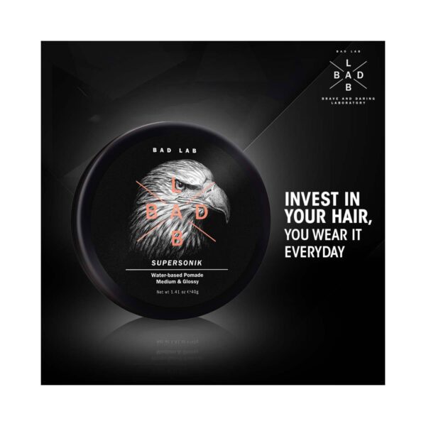 Bad Lab Supersonik Medium & Glossy Water-Based Pomade (40g) - Bad Lab