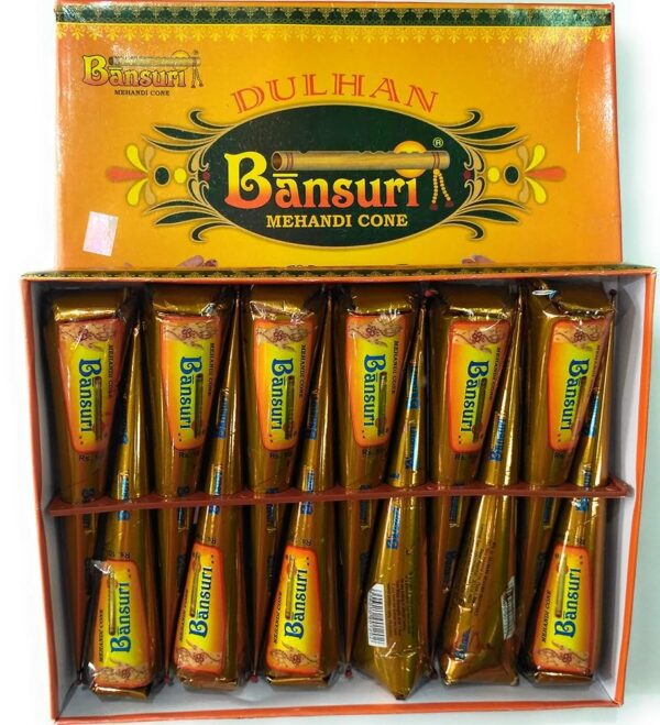 Bansuri Cone Mehandi Heena Herbal ( 12 Cones)