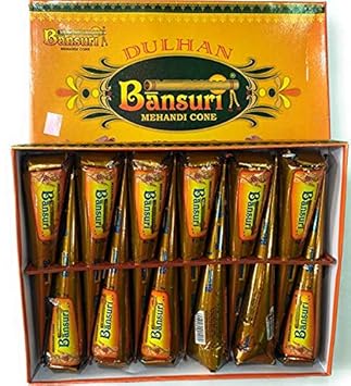 Bansuri Dulhan Mehendi Cone (12 pieces)