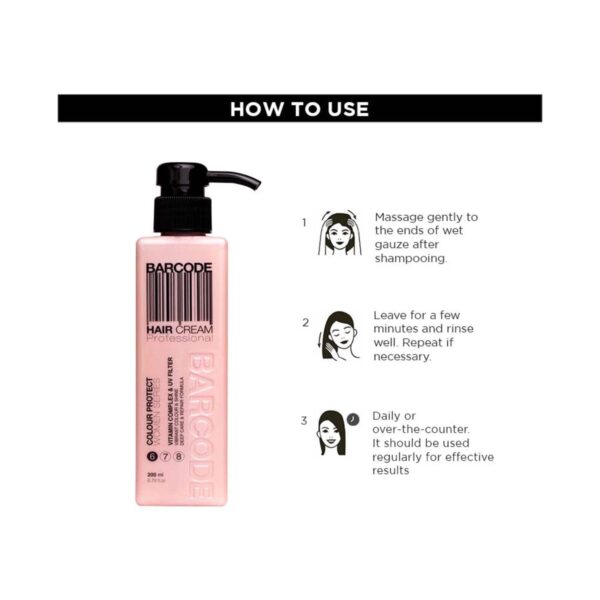 Barcode Professional Color Protect Hair Cream - BCHC004 (200 ml) - Barcode Professional