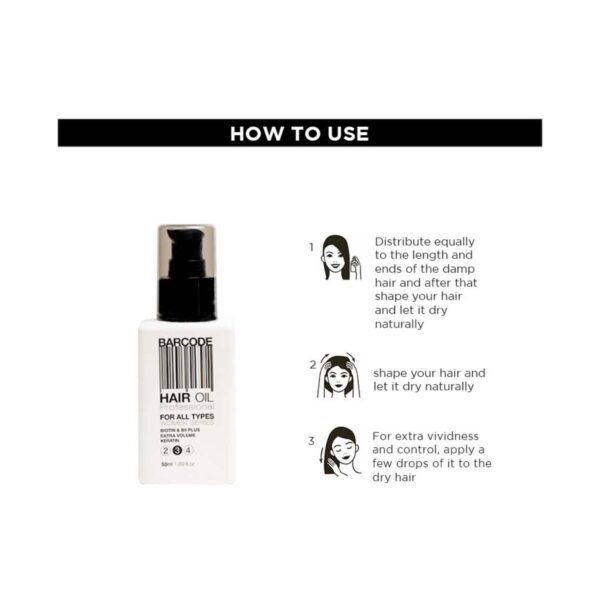 Barcode Professional Hair Oil For All Types - BCOL002 (50 ml) - Barcode Professional