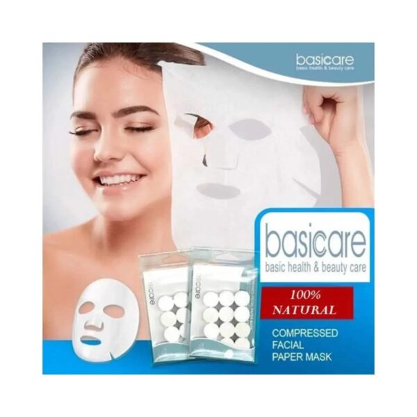 Basicare Compressed Facial Paper Mask - (12 Pcs) - Basicare