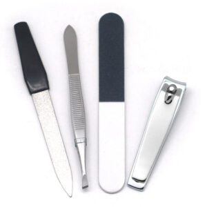 Basicare Manicure Set 4Pcs With Pouch