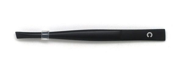 Basicare Stainless Steel Matt Black Precision Ground Slant Tip Tweezer For Women And Men.Tweezer For Ingrown Hair, Plucking Daily Beauty Tool.