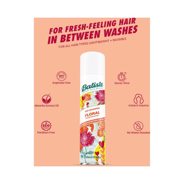 Batiste Floral Essence Dry Shampoo (200ml) - Batiste