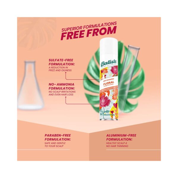 Batiste Floral Essence Dry Shampoo (200ml) - Batiste