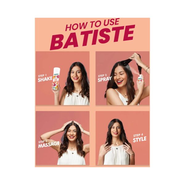 Batiste Floral Essence Dry Shampoo (200ml) - Batiste