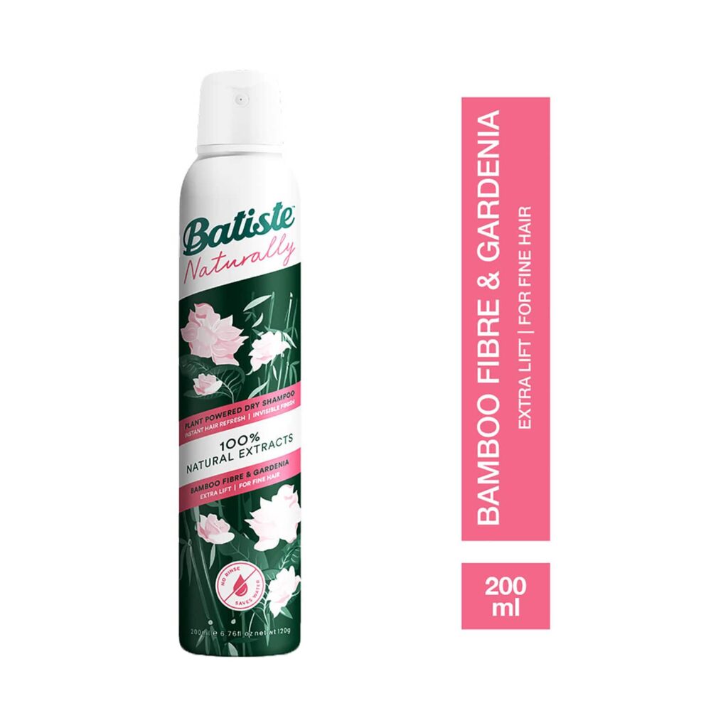 Batiste Naturally Bamboo Fiber & Gardenia Dry Shampoo (200ml) - Batiste