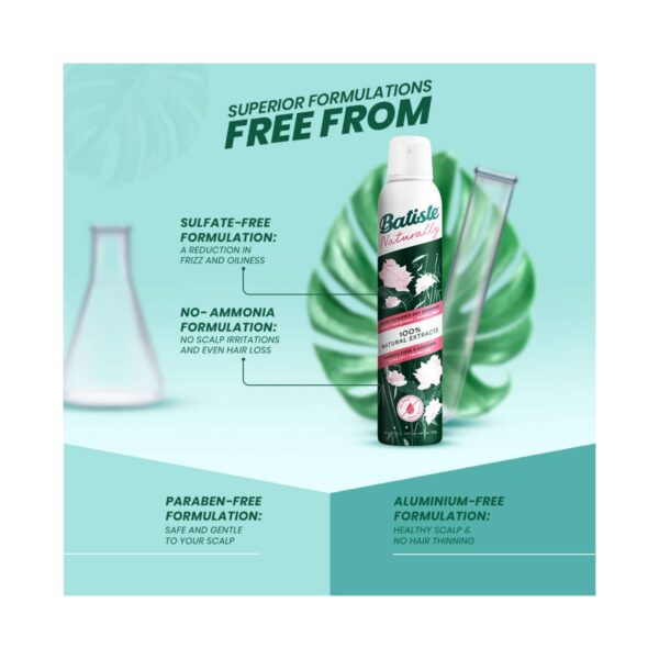 Batiste Naturally Bamboo Fiber & Gardenia Dry Shampoo (200ml) - Batiste