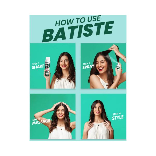 Batiste Naturally Bamboo Fiber & Gardenia Dry Shampoo (200ml) - Batiste