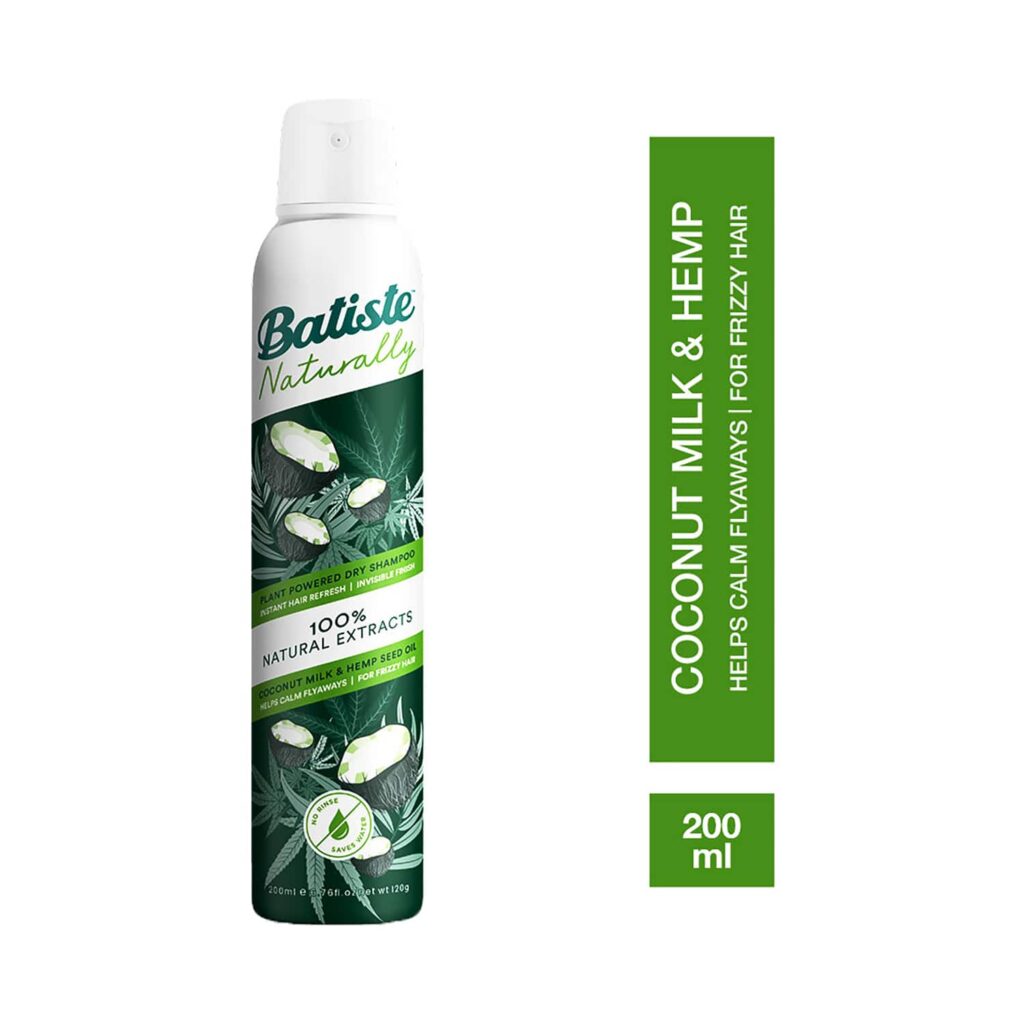 Batiste Naturally Coconut Milk & Hemp Dry Shampoo (200ml) - Batiste