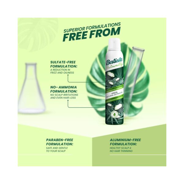 Batiste Naturally Coconut Milk & Hemp Dry Shampoo (200ml) - Batiste