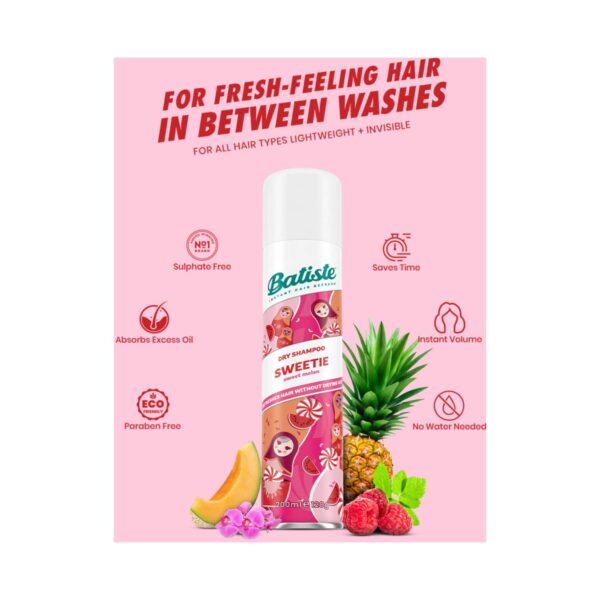 Batiste Sweetie Scent Dry Shampoo (200ml) - Batiste