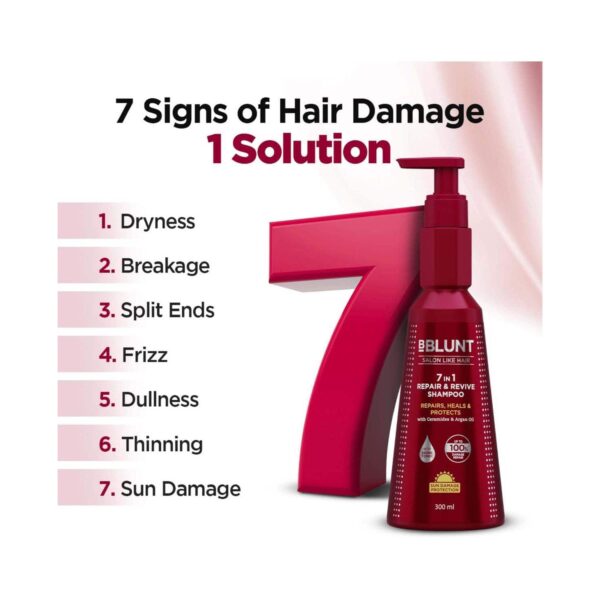BBlunt 7 in 1 Repair & Revive Shampoo (300 ml) - BBlunt