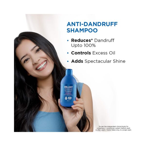 BBlunt Anti-Dandruff Shampoo For A Clear & Healthy Scalp (300ml) - BBlunt