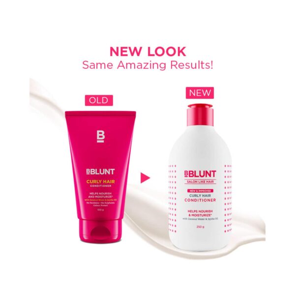 BBlunt Curly Hair Conditioner With Coconut Water & Jojoba Oil (250g) - BBlunt