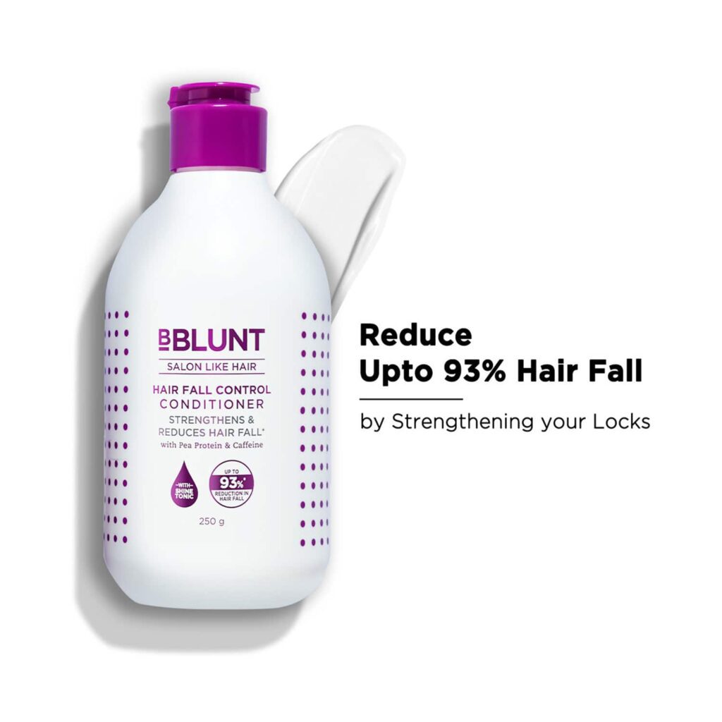BBlunt Hair Fall Control Conditioner Pea Protein & Caffeine For Stronger Hair (250g) - BBlunt
