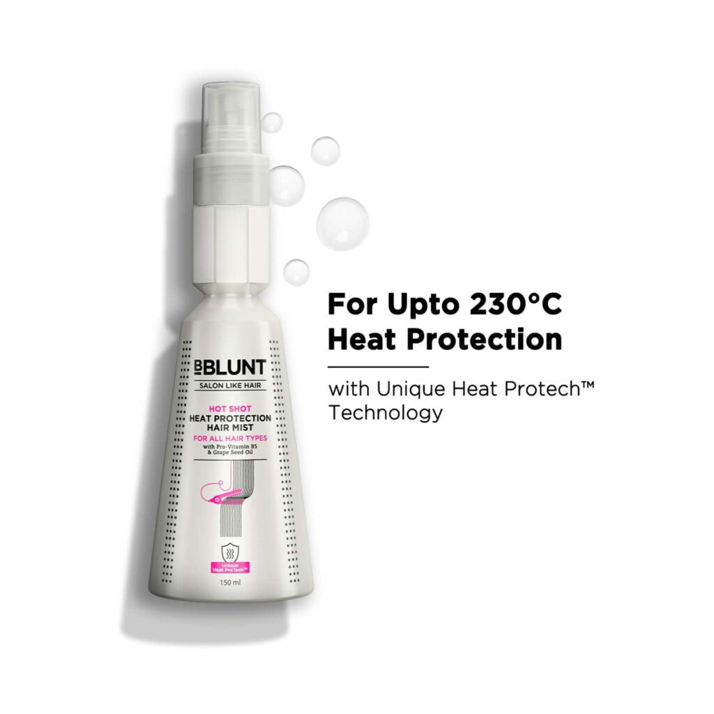 BBlunt Hot Shot Heat Protection Mist With Grapeseed Oil & Provitamin B5 (150ml) - BBlunt
