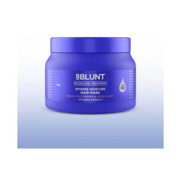 BBlunt Intense Moisture Hair Mask With Jojoba Oil & Vitamin E For Nourished & Shiny Hair (250g) - BBlunt