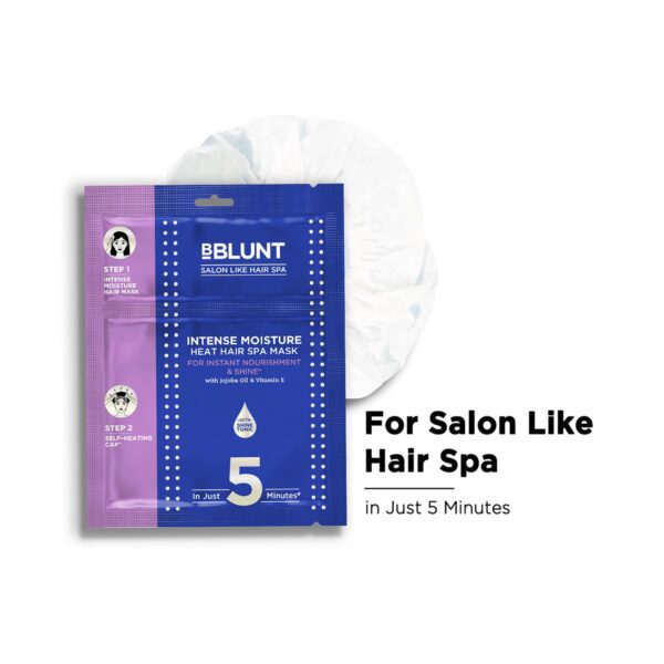 BBlunt Intense Moisture Heat Hair Spa Mask With Jojoba Oil & Vitamin E (70g) - BBlunt