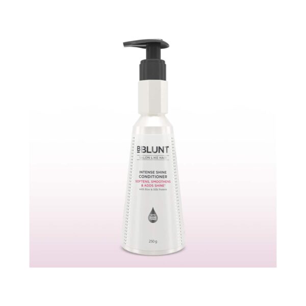 BBlunt Intense Shine Conditioner With Rice & Silk Protein For Softer & Shinier Hair (250g) - BBlunt