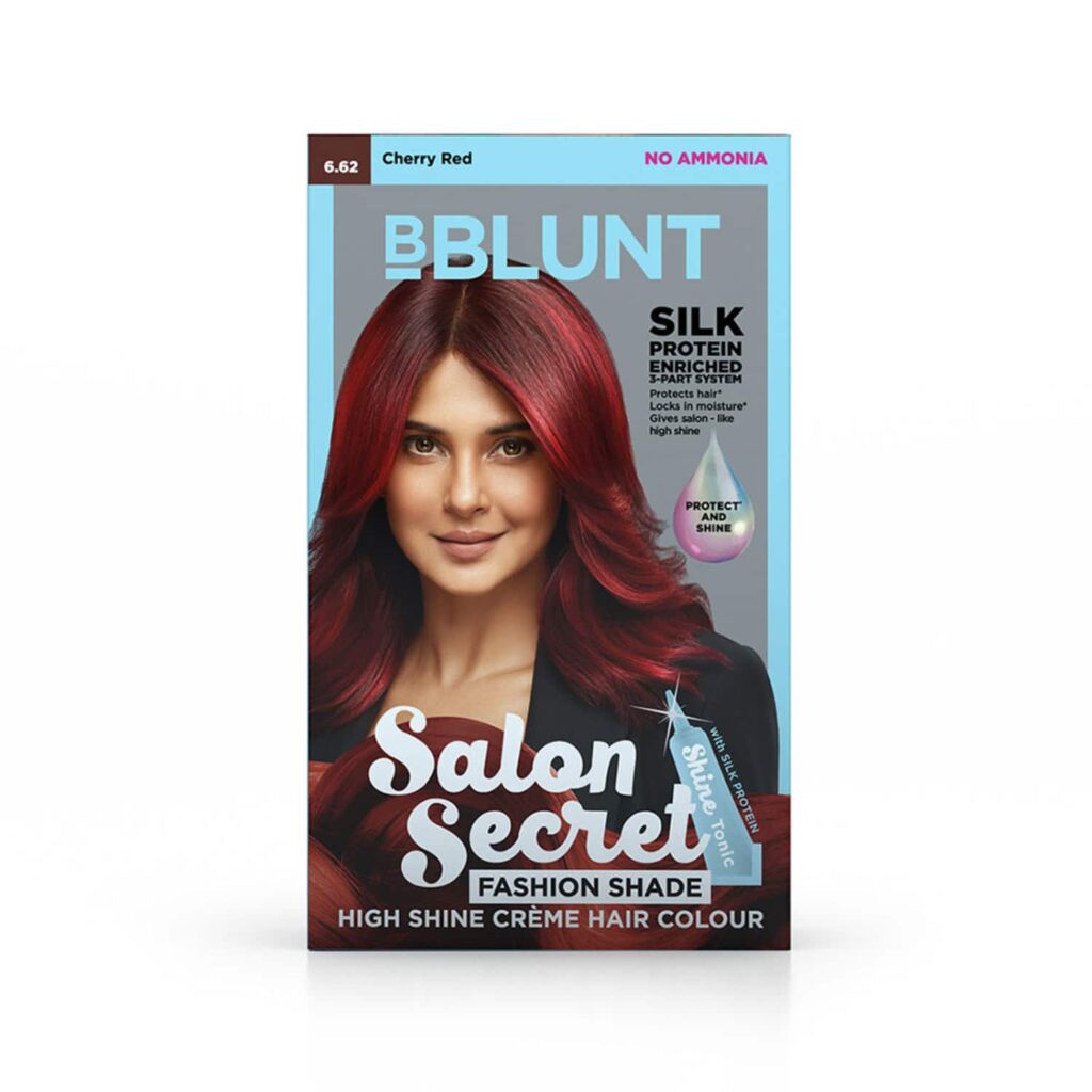 BBlunt Salon Secret High Shine Cream Hair Color - 6.62 Cherry Red (2Pcs) - BBlunt